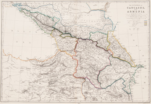 The Isthmus of Caucasus, and Armenia 1860